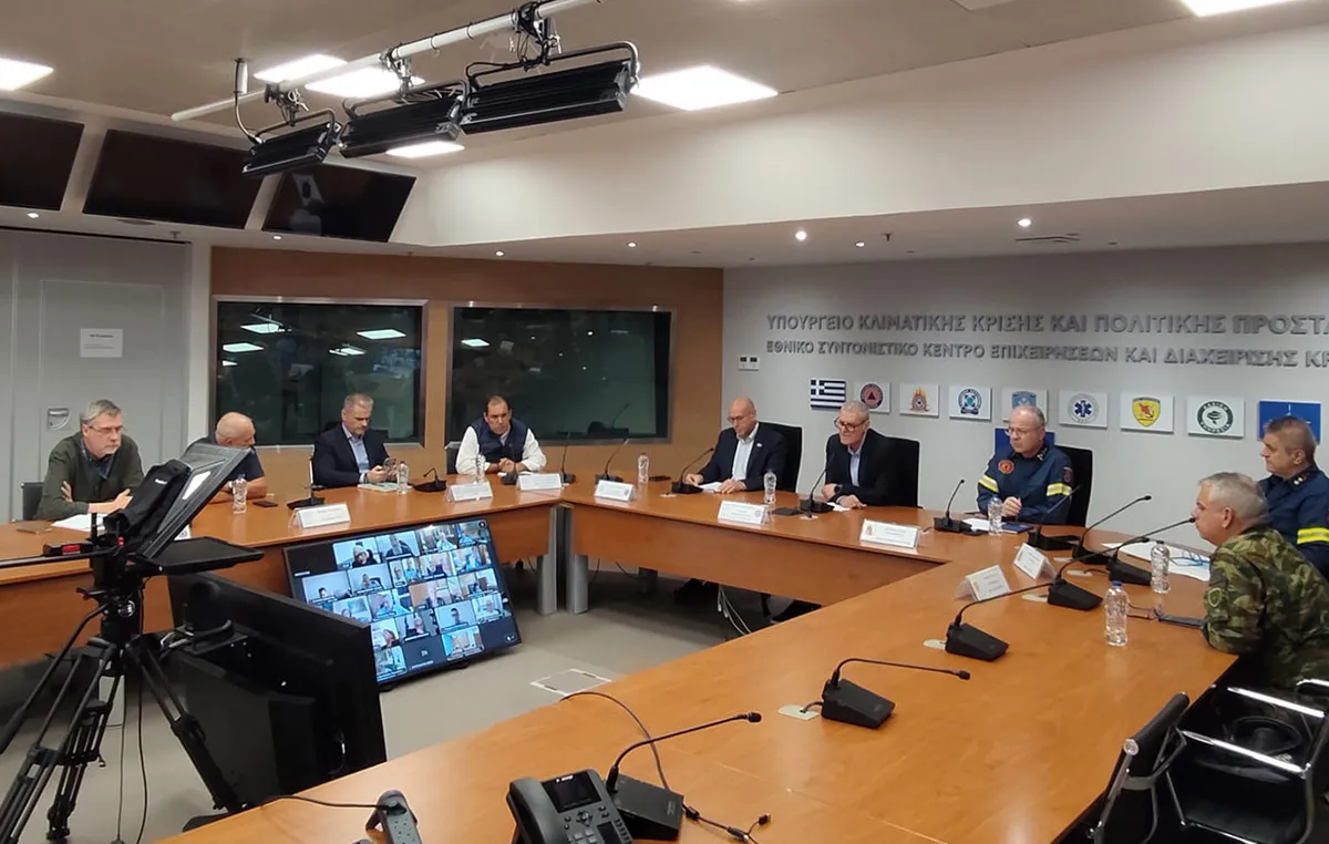 Πλημμυρισμένος δρόμος στα Ζωνιανά Κρήτης από κακοκαιρία