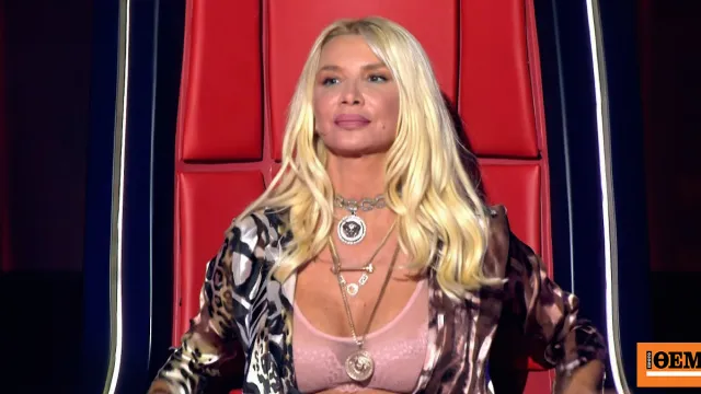Η Πάολα στο πλατό του The Voice