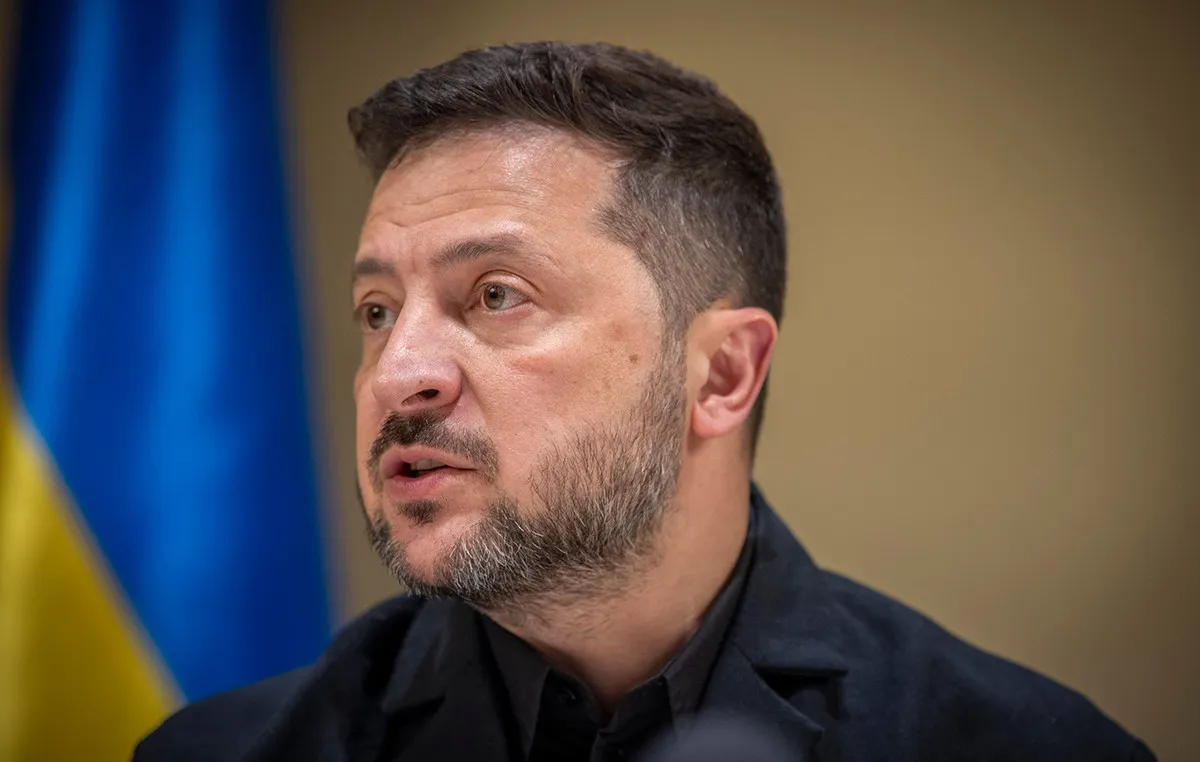 Ο Ζελένσκι μιλά σε δημοσιογράφους στο Πριλούκι