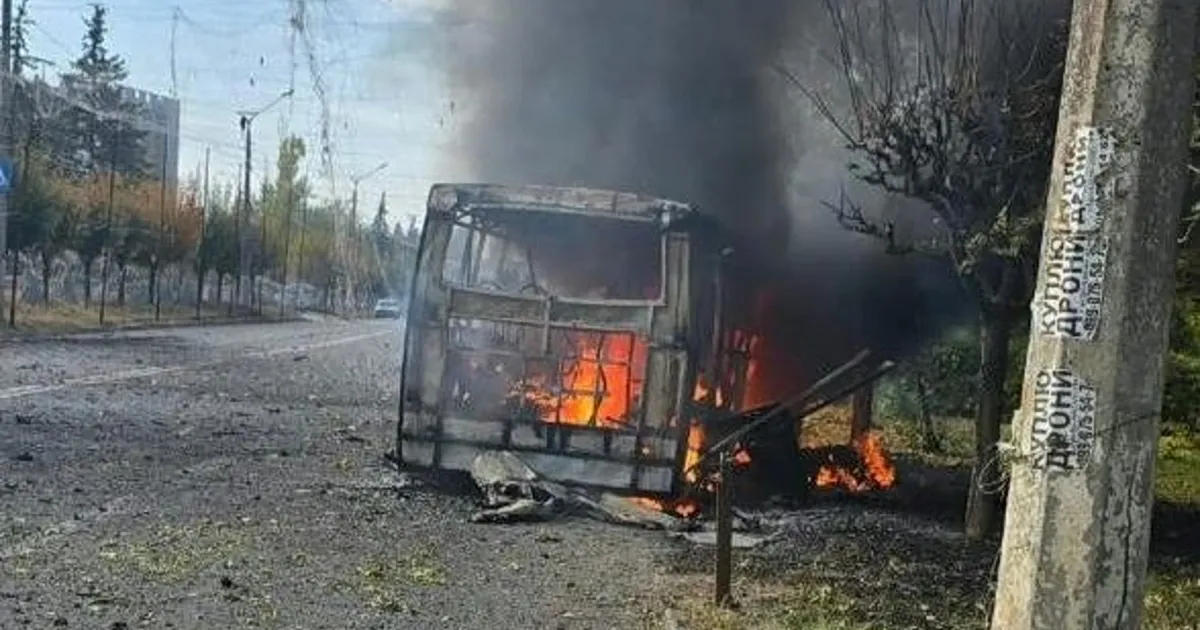 Καταστροφές από ρωσικό πλήγμα στο Κραματόρσκ Ουκρανία