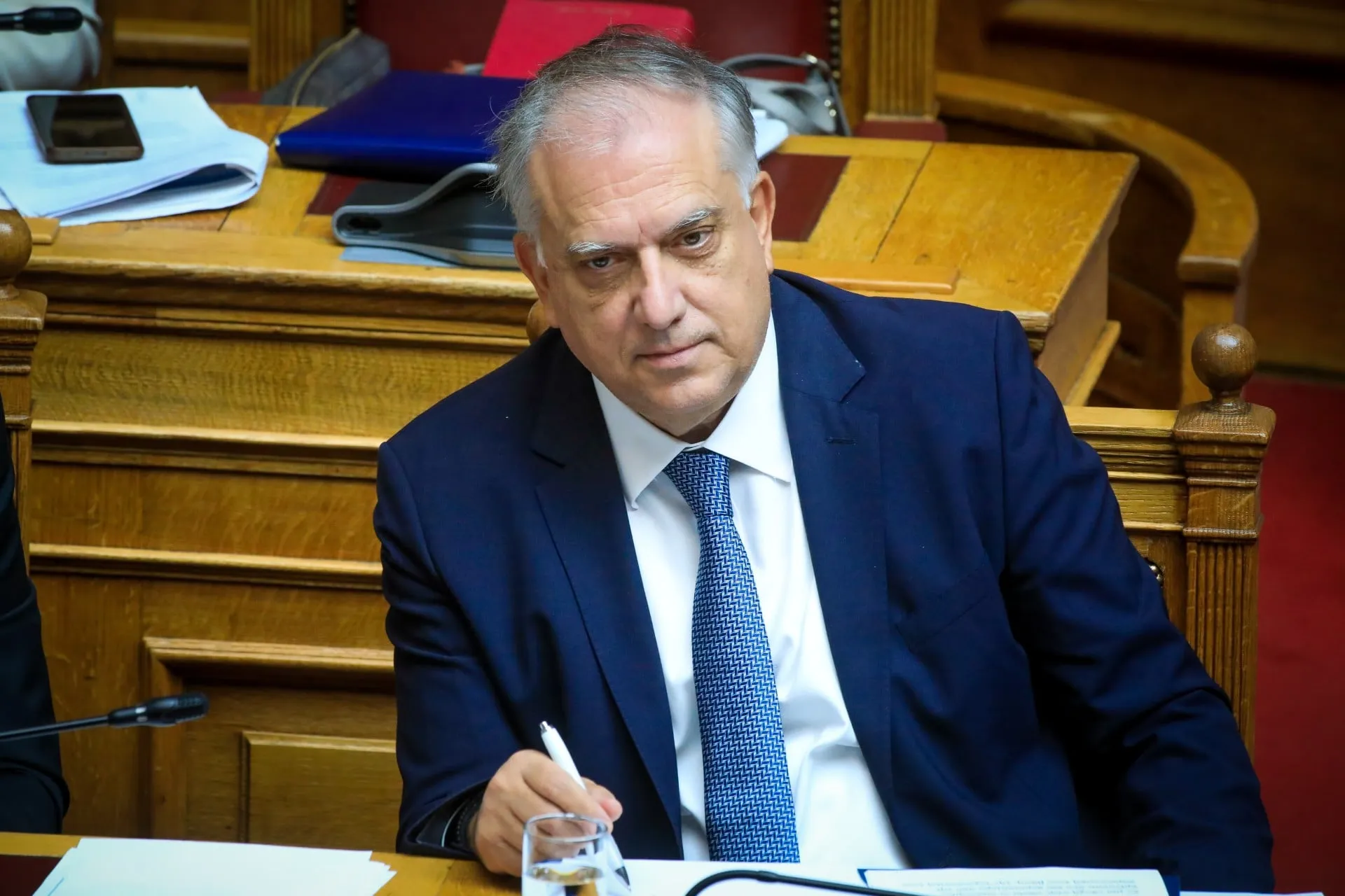 Ολομέλεια της Βουλής κατά την ψήφιση του νομοσχεδίου