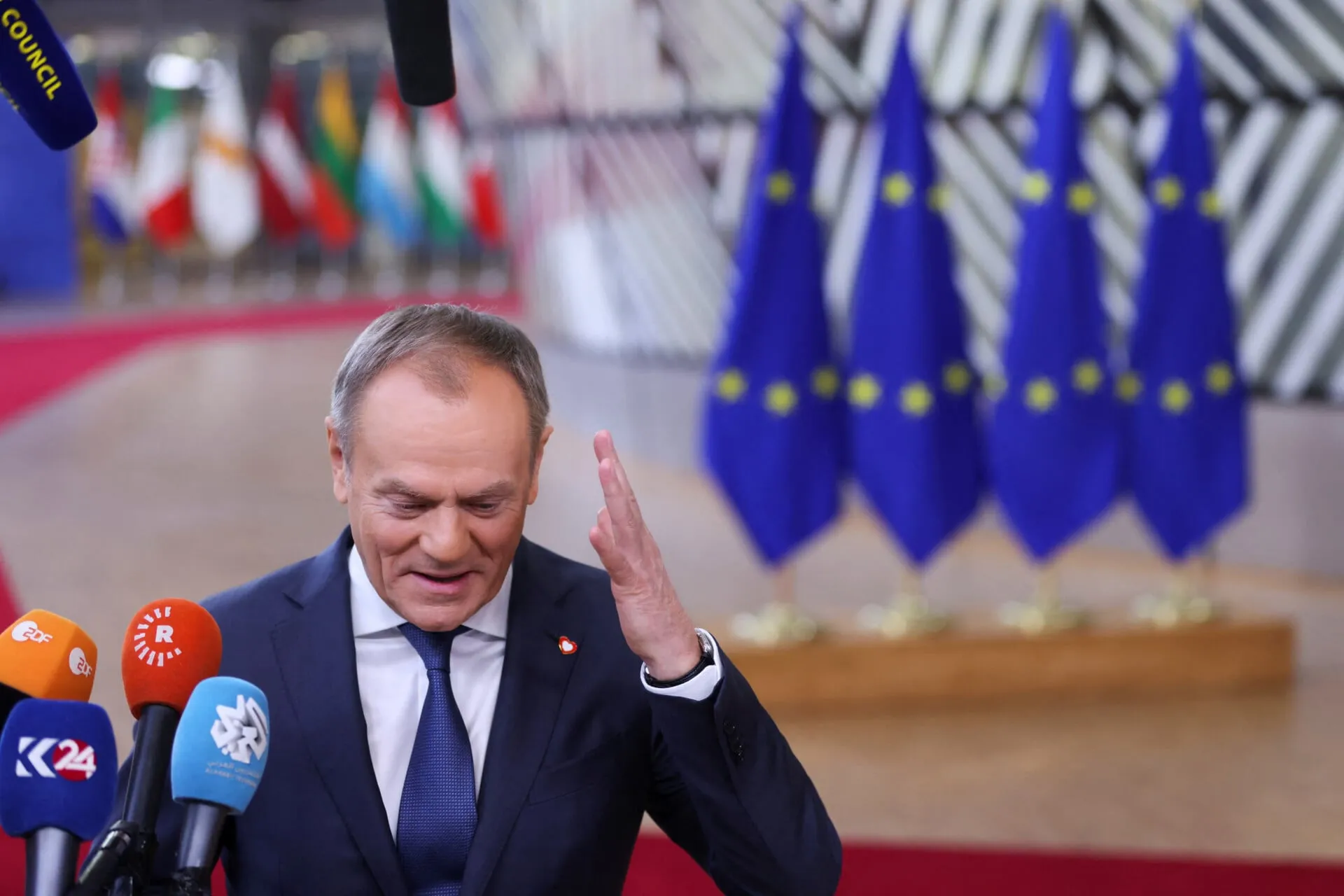 Ο Ντόναλντ Τουσκ σε δηλώσεις για το σχέδιο δολοφονίας