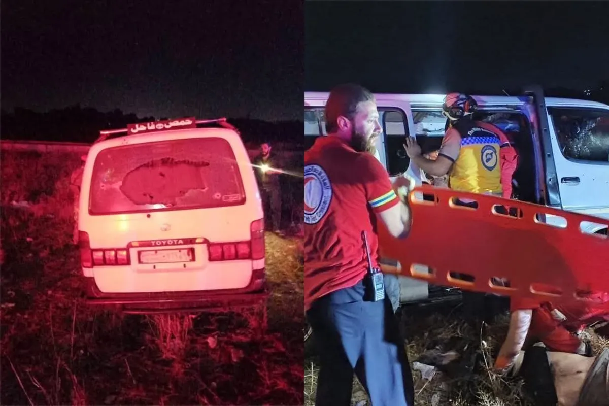 Λεωφορείο σε δρόμο στη Συρία μετά από επίθεση ενόπλων