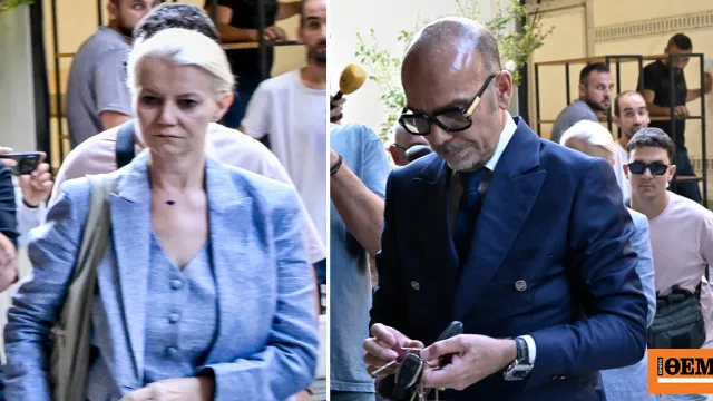 Ασθενοφόρο ΕΚΑΒ έξω από δικαστήριο για την υπόθεση Μαζωνάκη