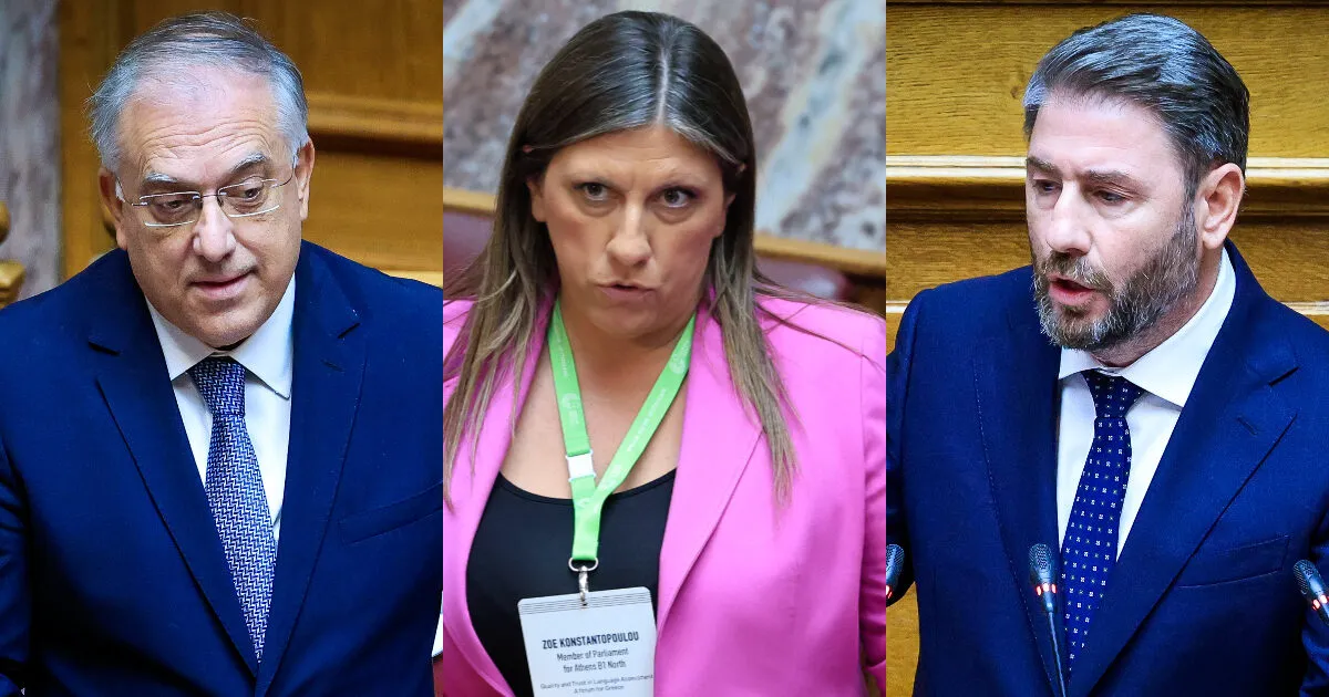 Κωνσταντοπούλου, Ανδρουλάκης και Θεοδωρικάκος σε κόντρα στη Βουλή