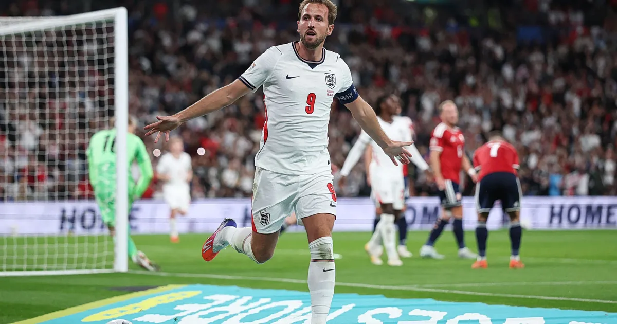 Χάρι Κέιν πανηγυρίζει γκολ στο Nations League