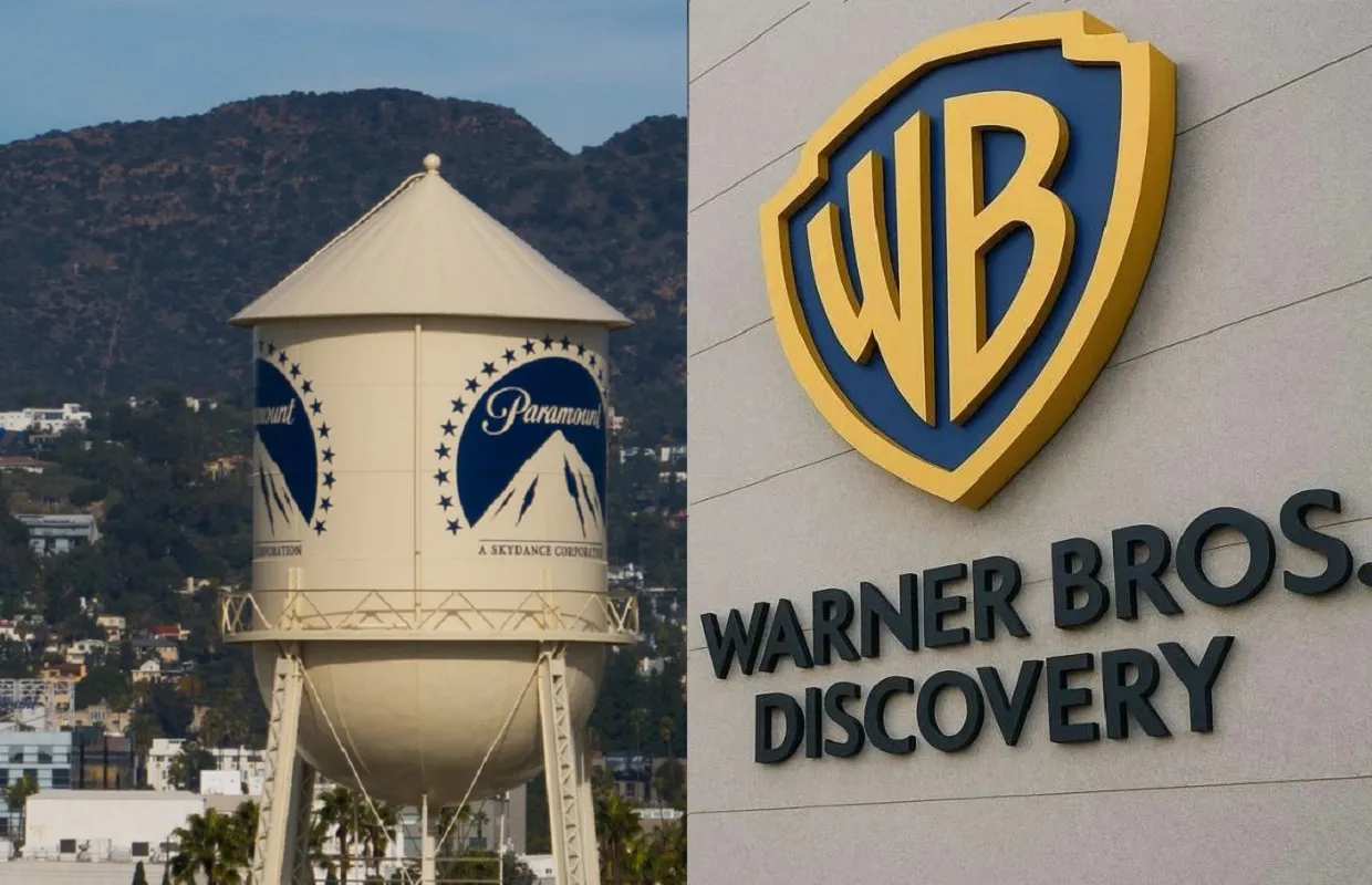 Τα λογότυπα Paramount και Warner Bros μετά την εξαγορά